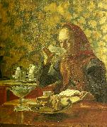 Carl Wilhelmson frukost Spain oil painting artist